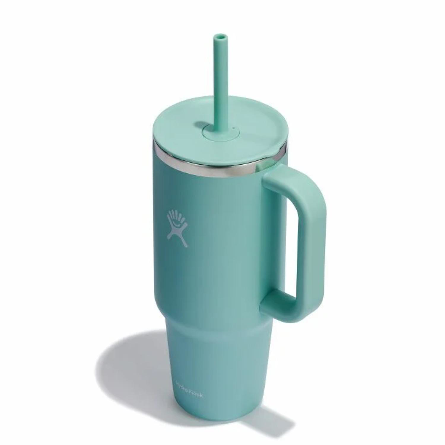 40 oz Hydro Flask® Stainless Steel Insulated Travel Tumbler w/ Handle & Straw 2