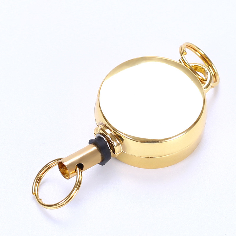 Telescopic Metal Badge Reel with Key Ring 4