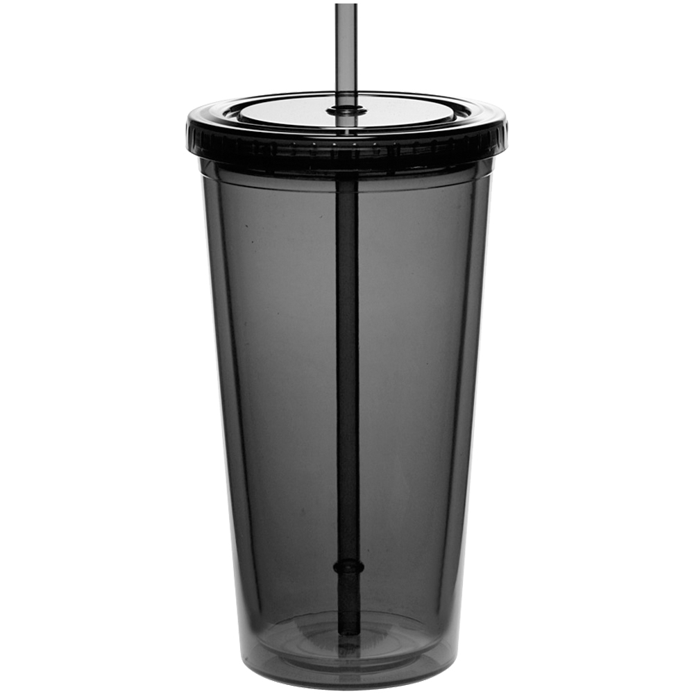 20 oz. Double Wall Acrylic Tumblers With Straws 16