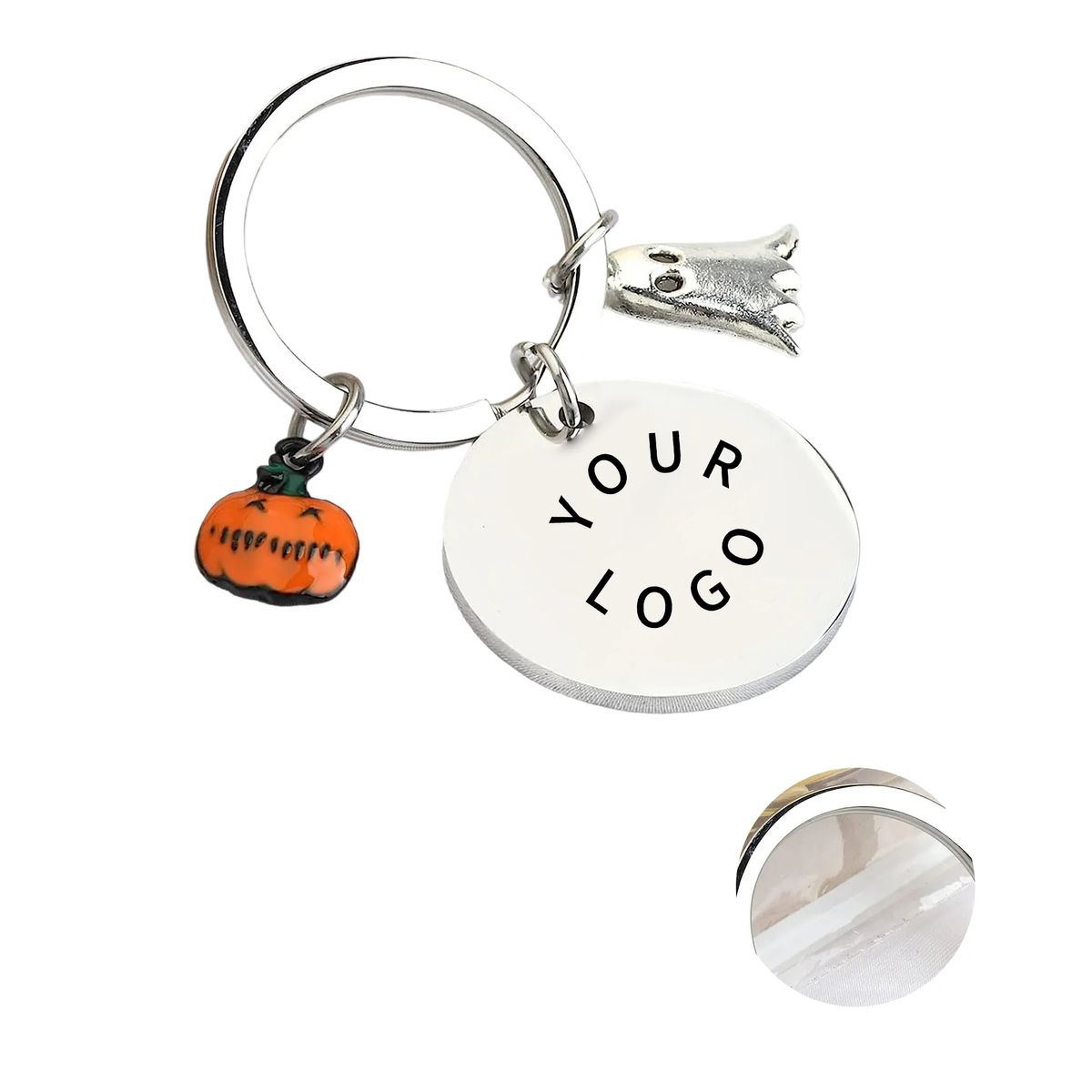 Stainless Steel Charm Keychain for Halloween 1