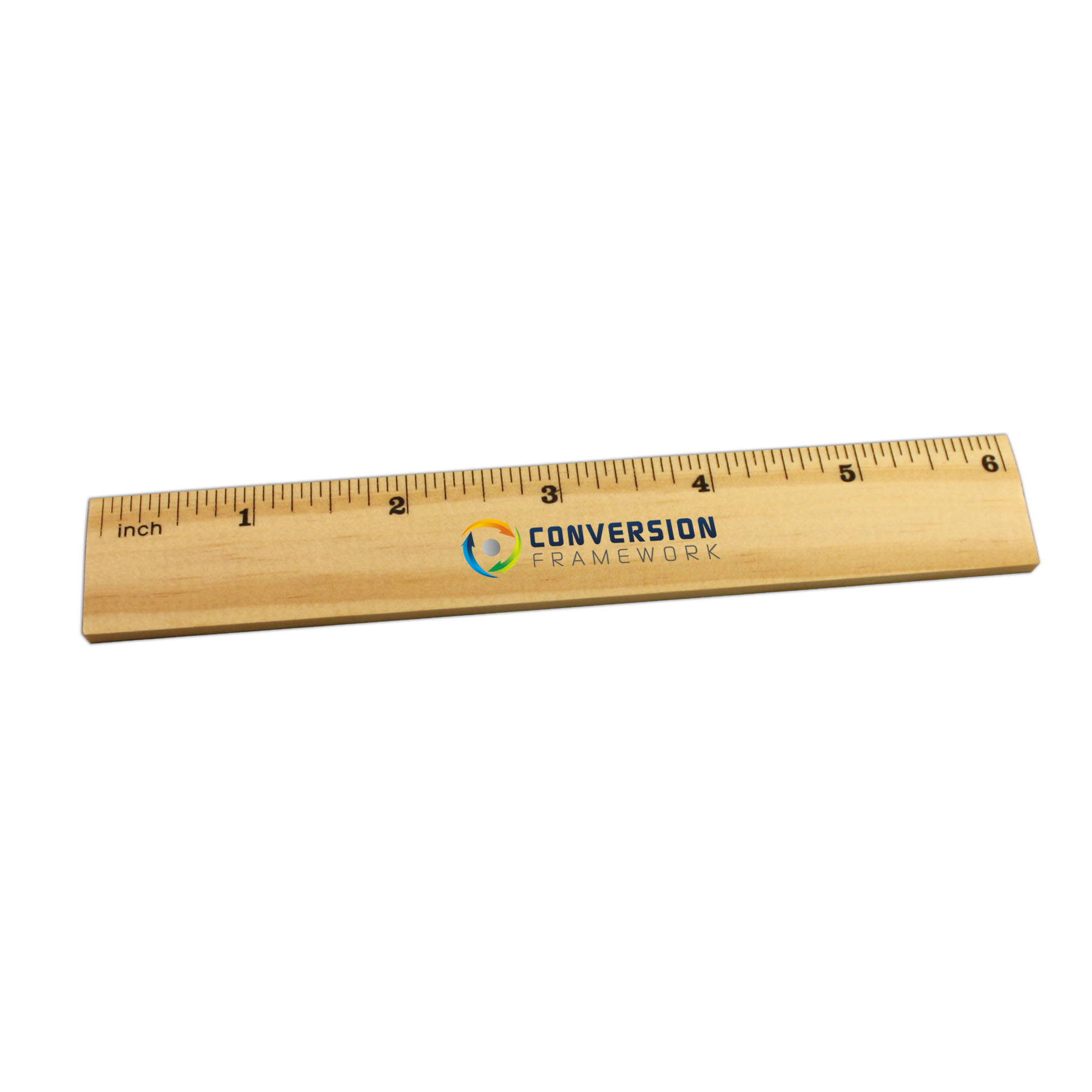 6 inch Natural Finish Wood Ruler 3