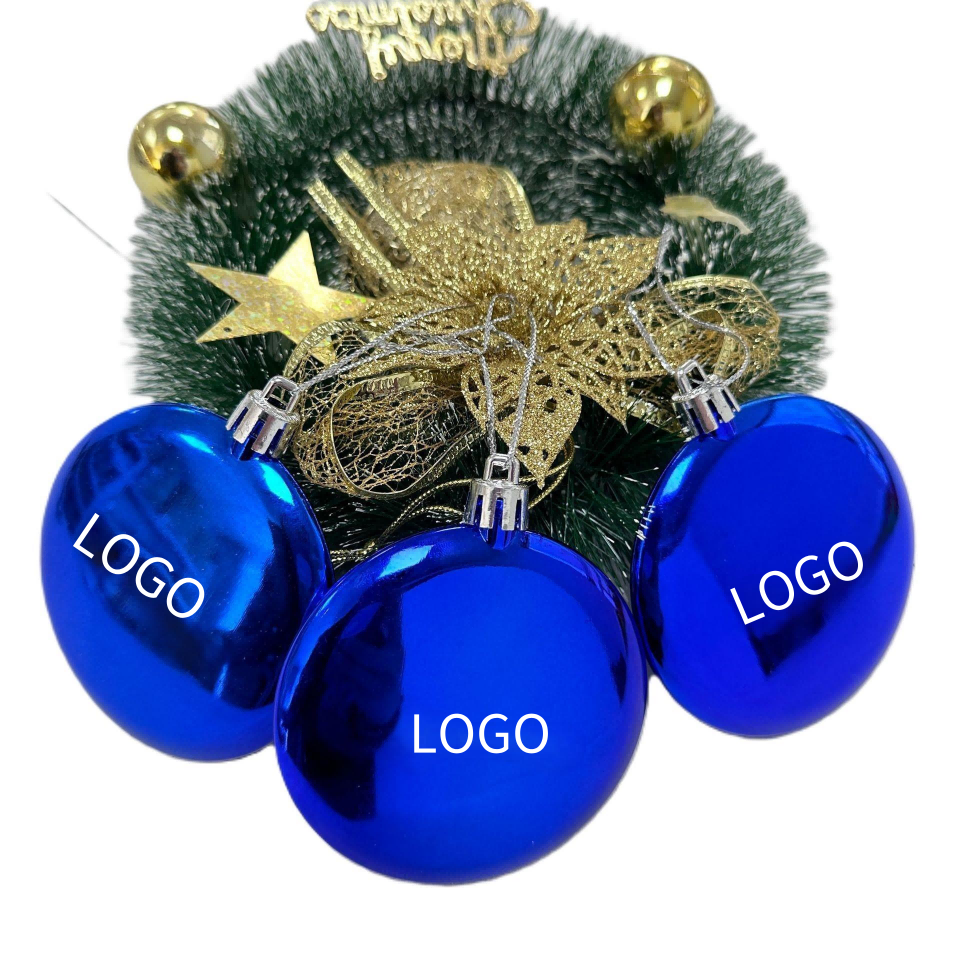 Flat Plastic Holiday Balls 3