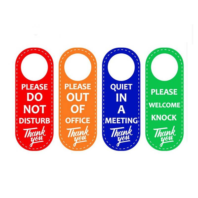 Leather Hotel Door Hanger 3