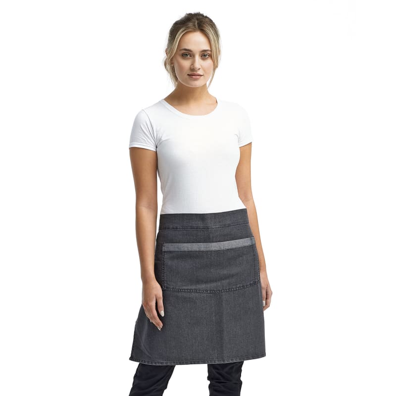 Artisan Collection By Reprime Unisex Domain Contrast Denim Waist Apron 2