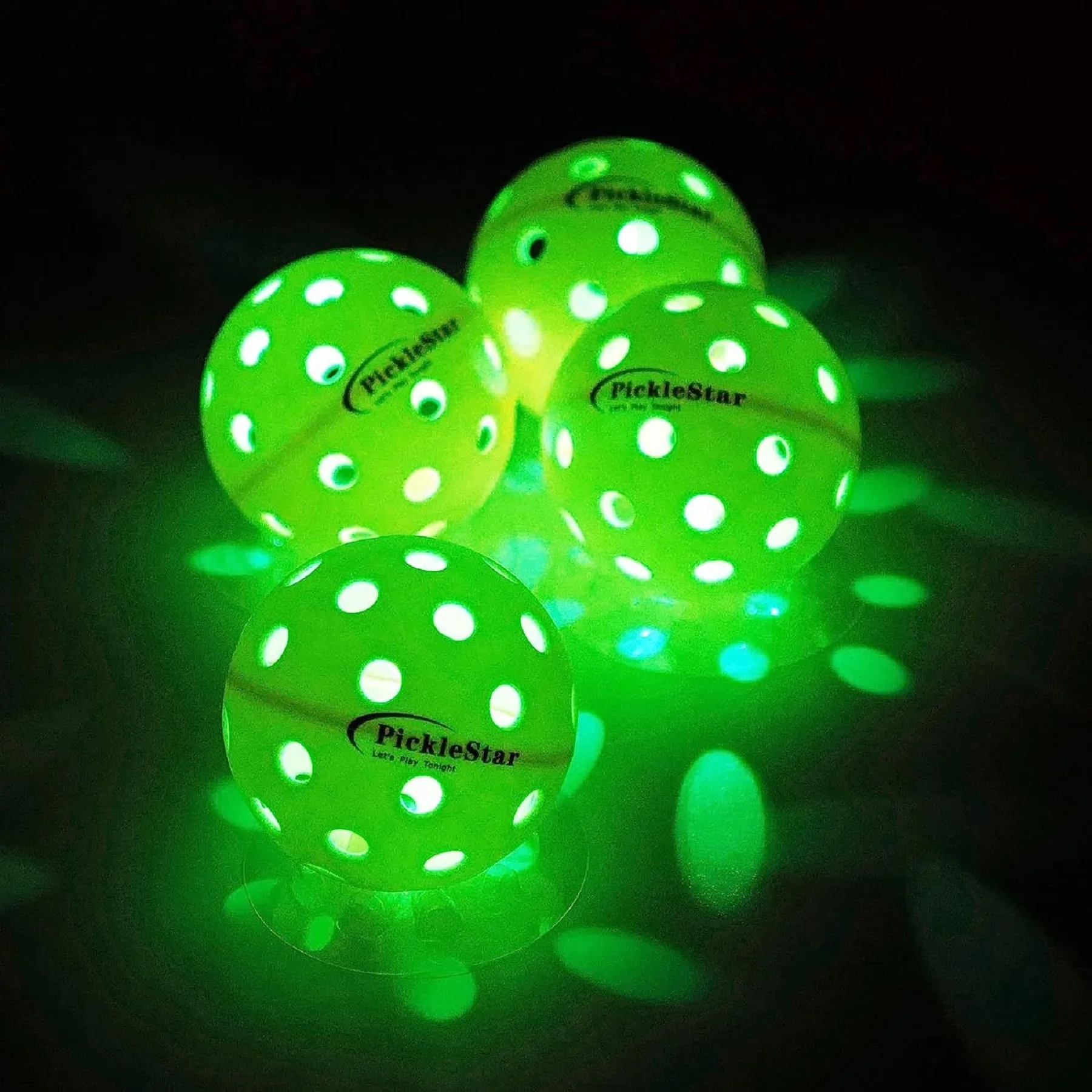 40 Holes Led Light Up Pickle-ball 12