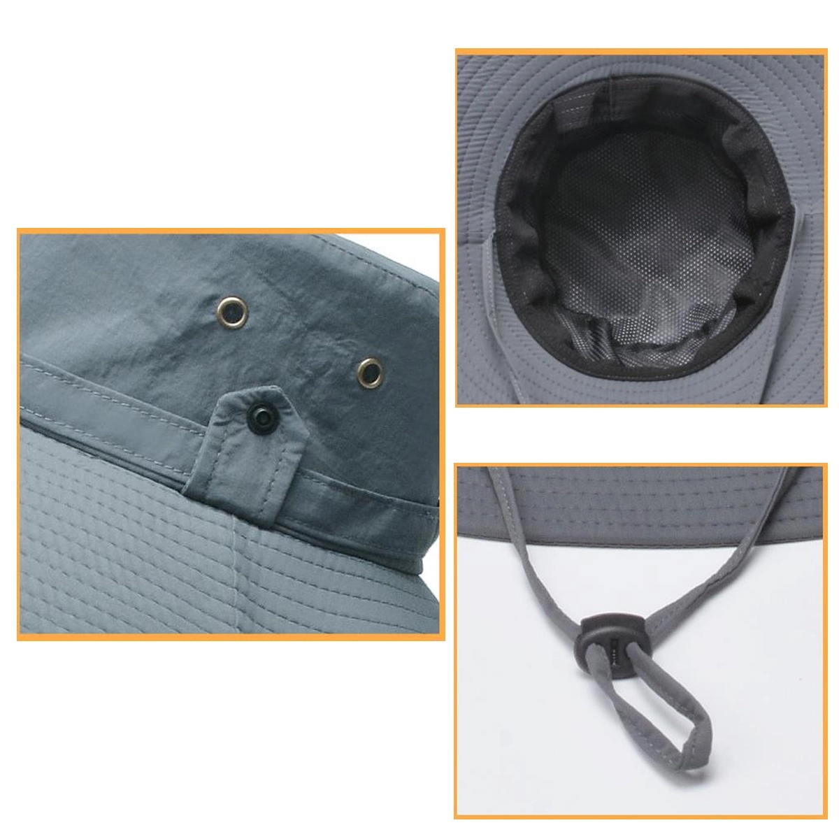 Wide Birm Bucket UV Protection Boonie Hat Sun 4