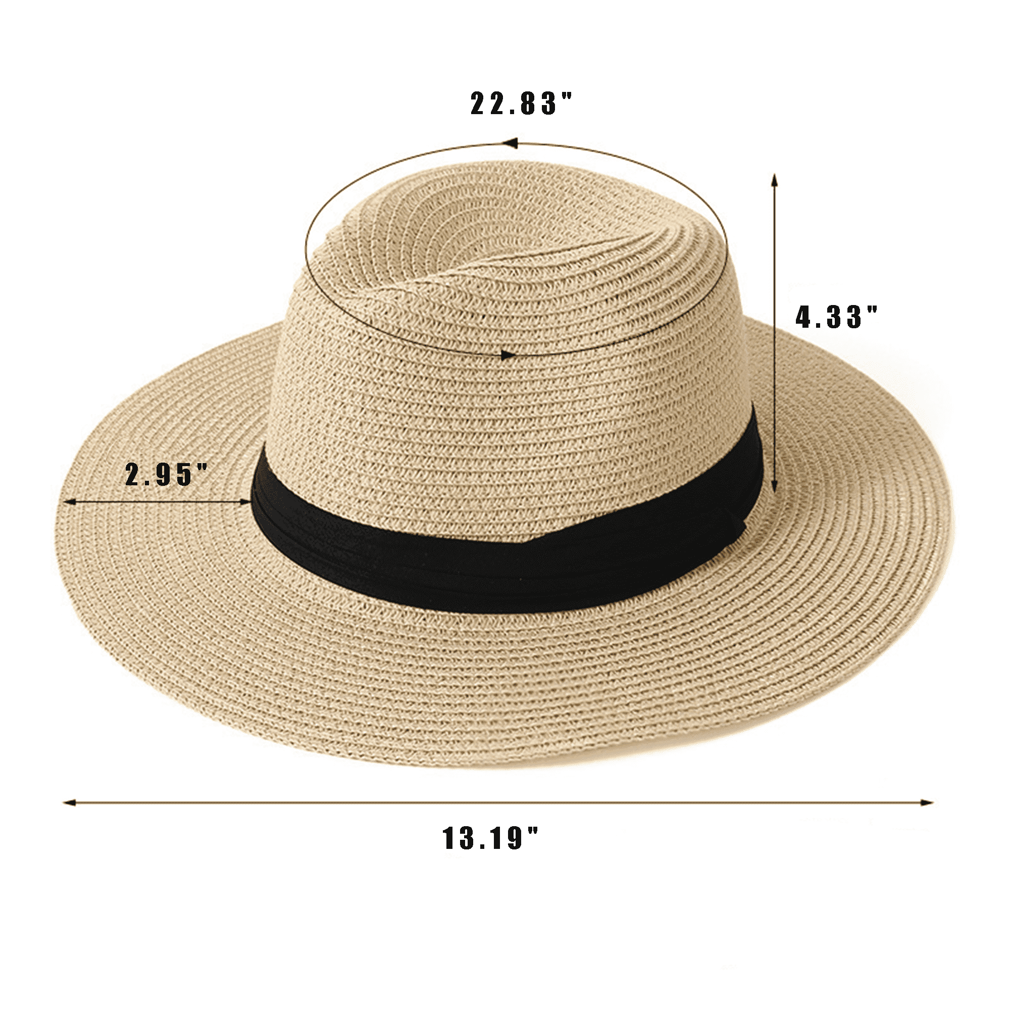 Wide Brim Straw Sun Panama Hat 2