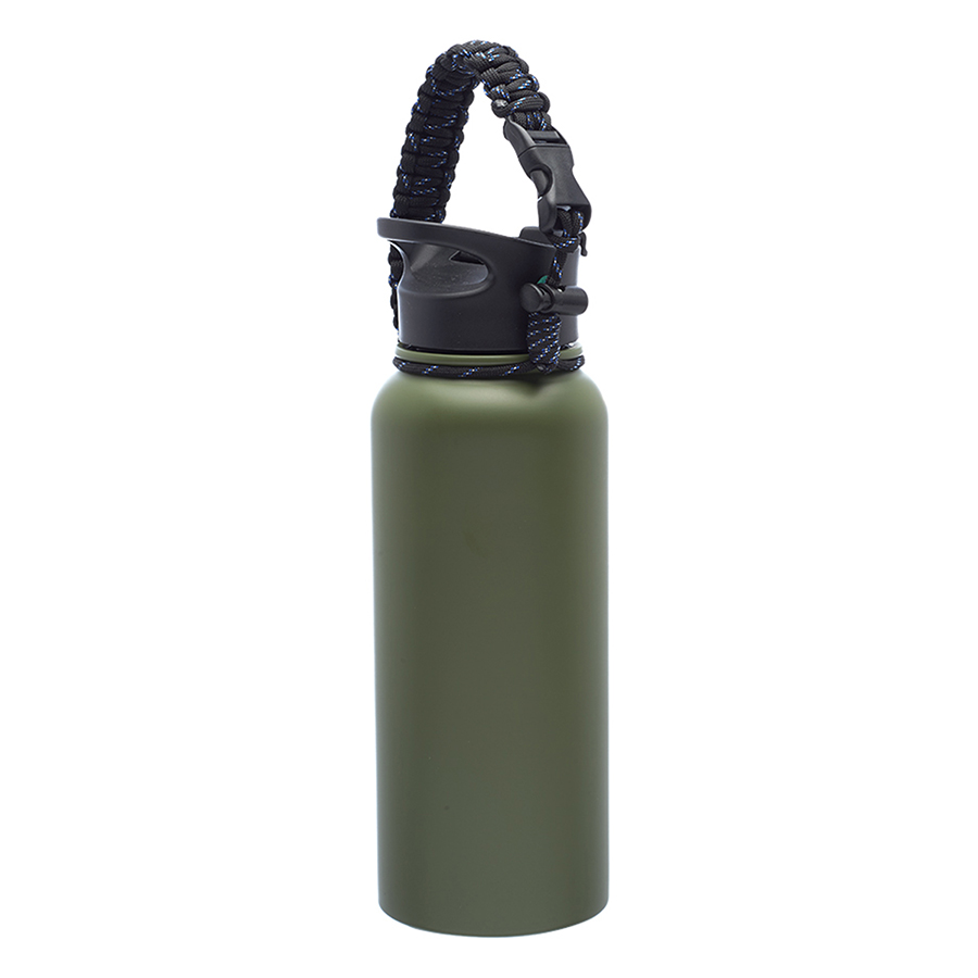 Strapped Stainless Steel Water Bottle - Double Wall, 34 oz. 6