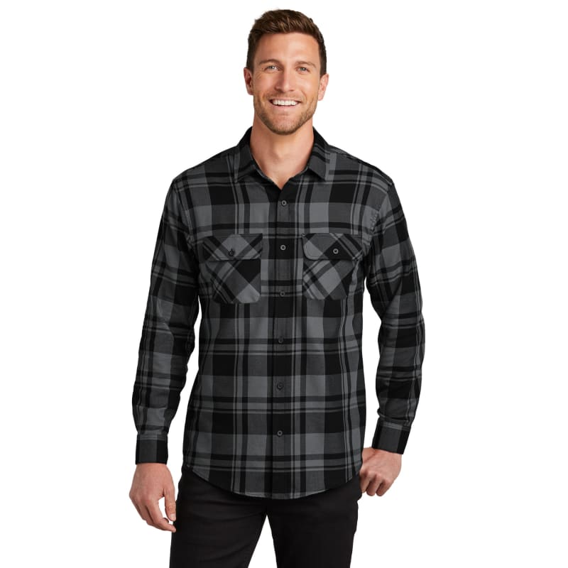 Port Authority Plaid Flannel Shirt. 36