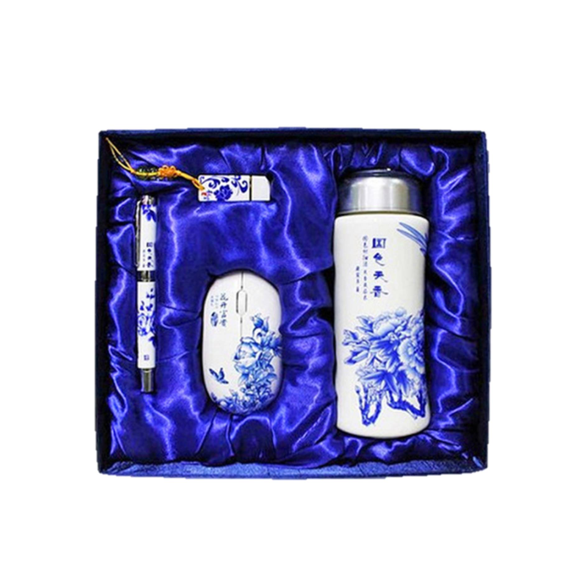Chinese Style Gift Set Computer Mouse Tumbler Usb Drive Pen 2