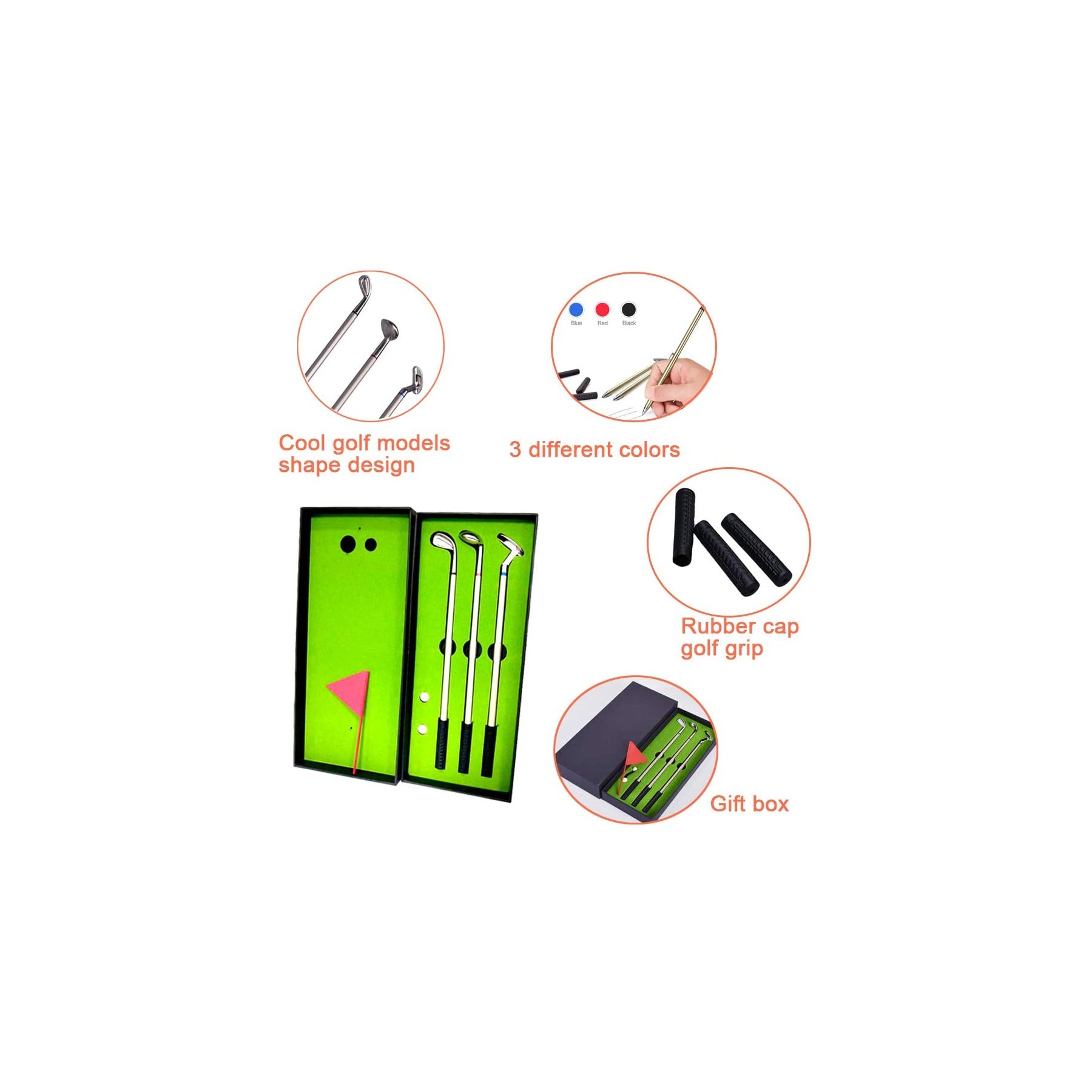 Mini Desktop Golf Pen Toy Set 3