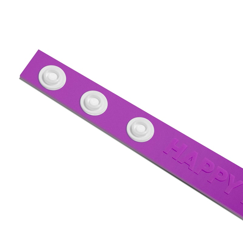 Embossed Silicone Adjustable Wristbands 54