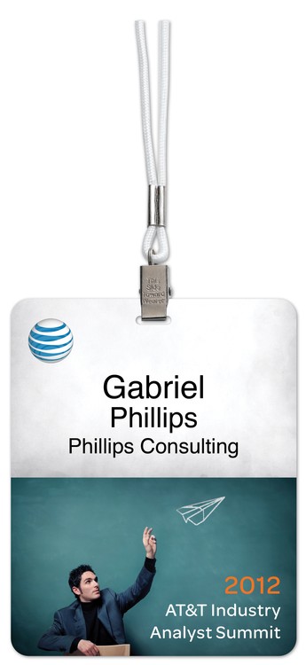 USA Made Laminated Paper Event Badge  20mil Budget-Friendly (4"x5") Rectangle