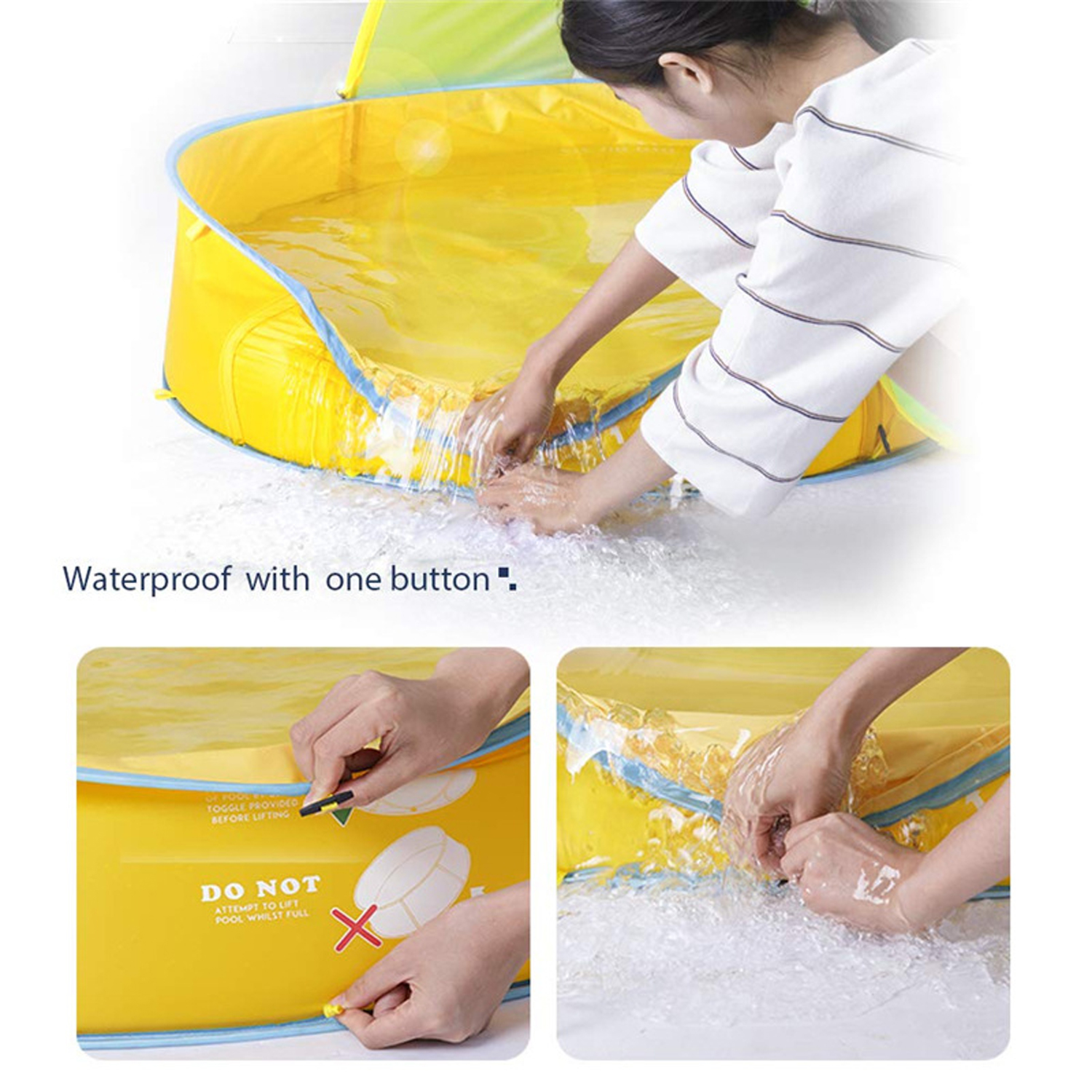 Toddler Pop-Up Pool Beach Tent Set 4