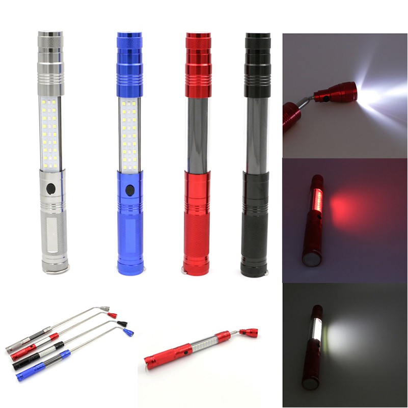 Telescopic Magnetic COB LED Flashlight w/Sidelight 6