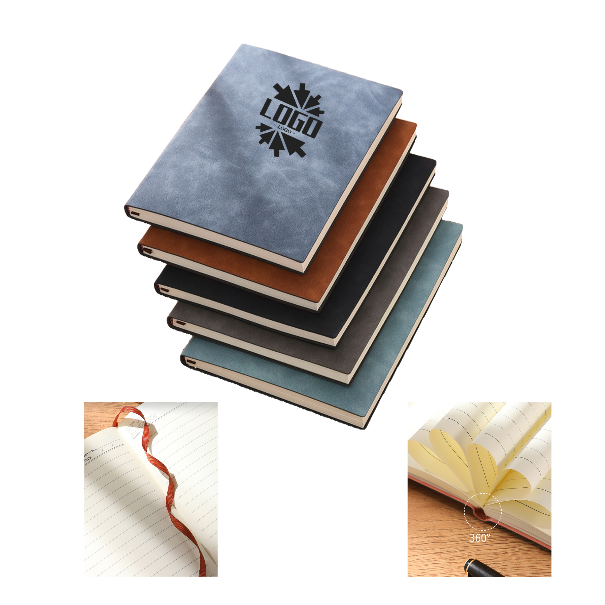 A5 Soft Touch PU Leather Business Journal 2