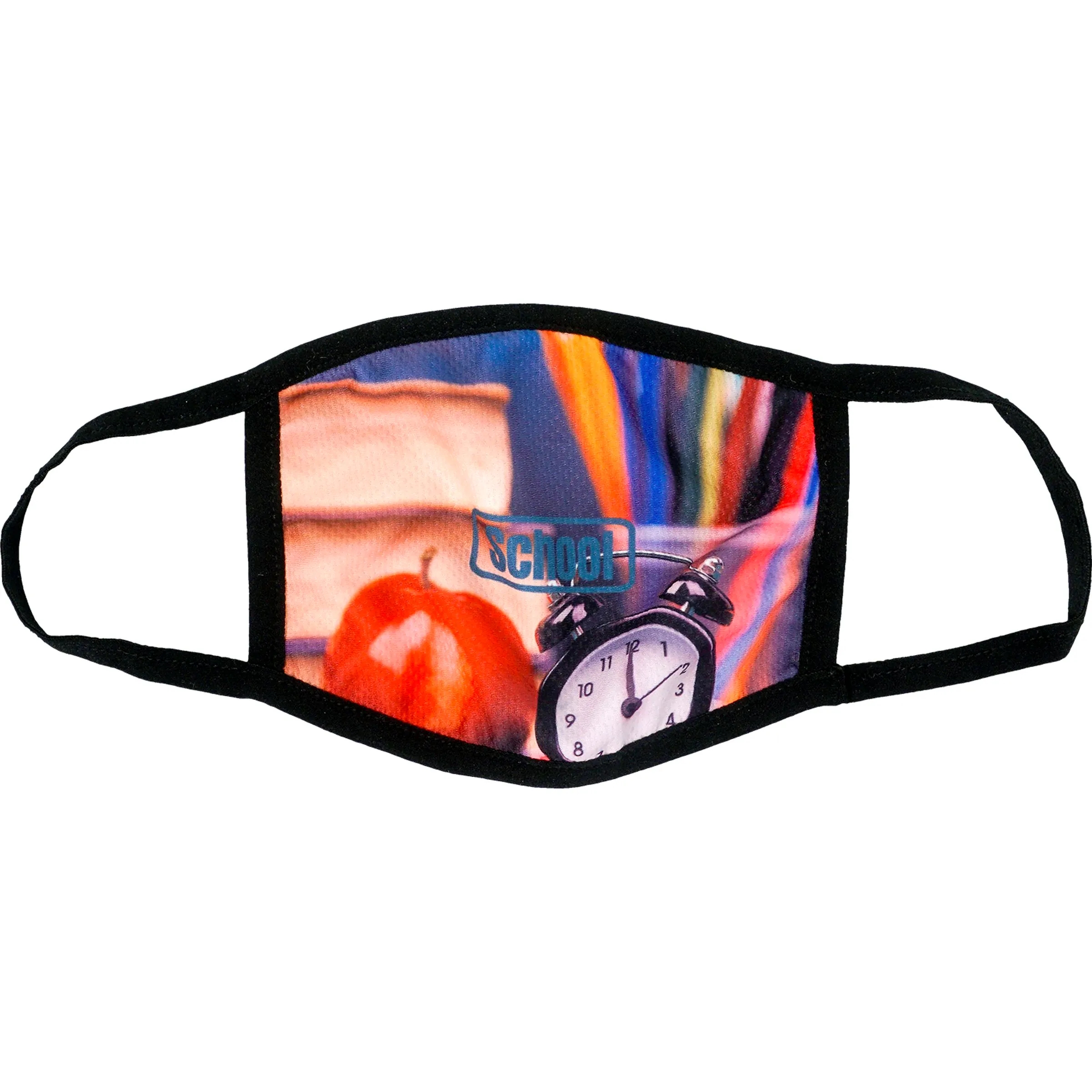 TWO-TONED FULL COLOR FABRIC FACE MASK 3