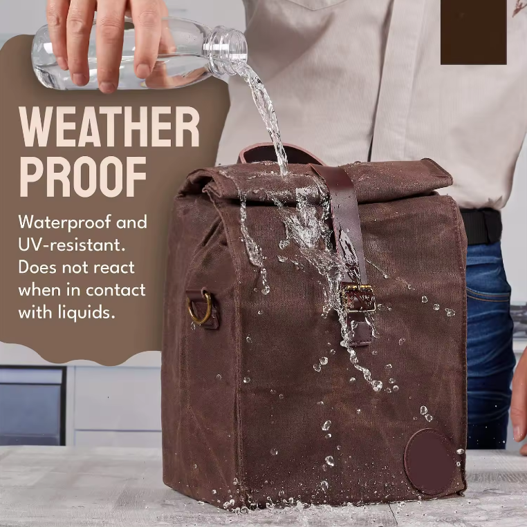 Waxed Canvas Lunch Bag 2