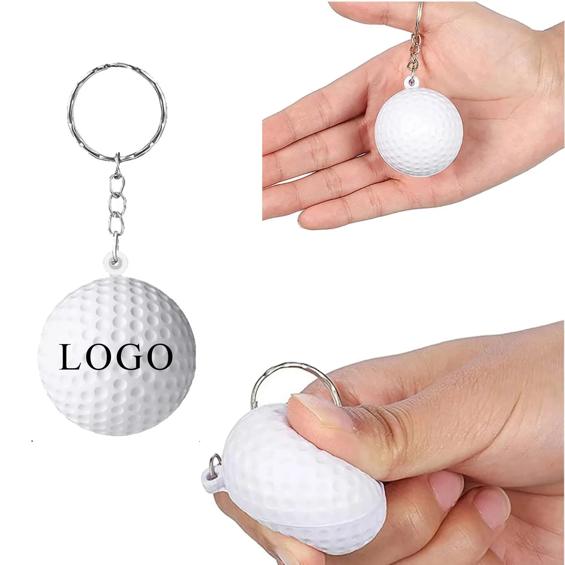 Golf Ball Stress Reliever Key Chain 4