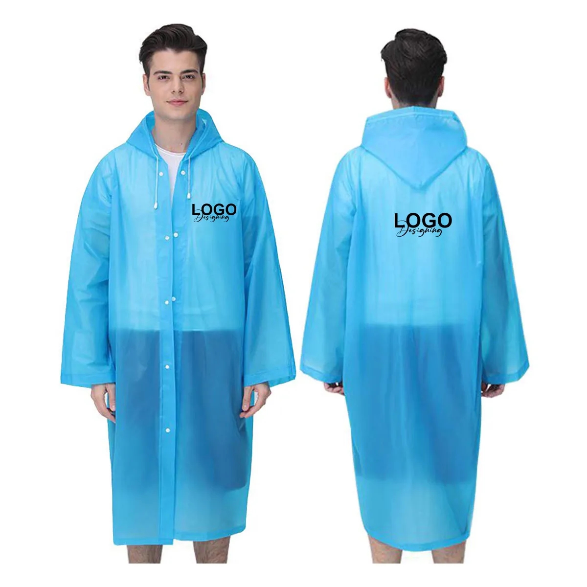 Rain Ponchos for Adults Reusable 2