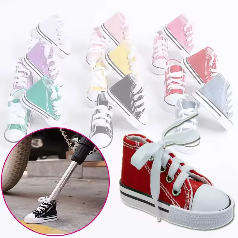 Mini Canvas Shoe Keychain 3