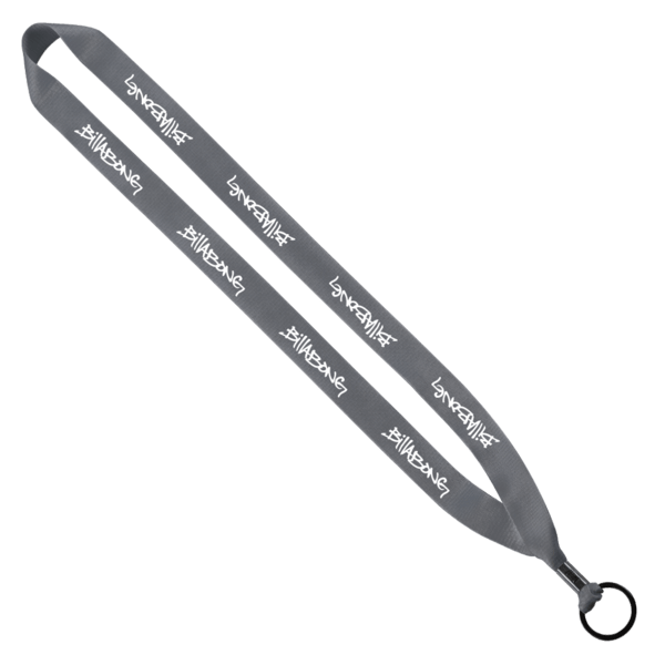 3/4" Polyester Lanyard with Metal Crimp & Split-Ring 11
