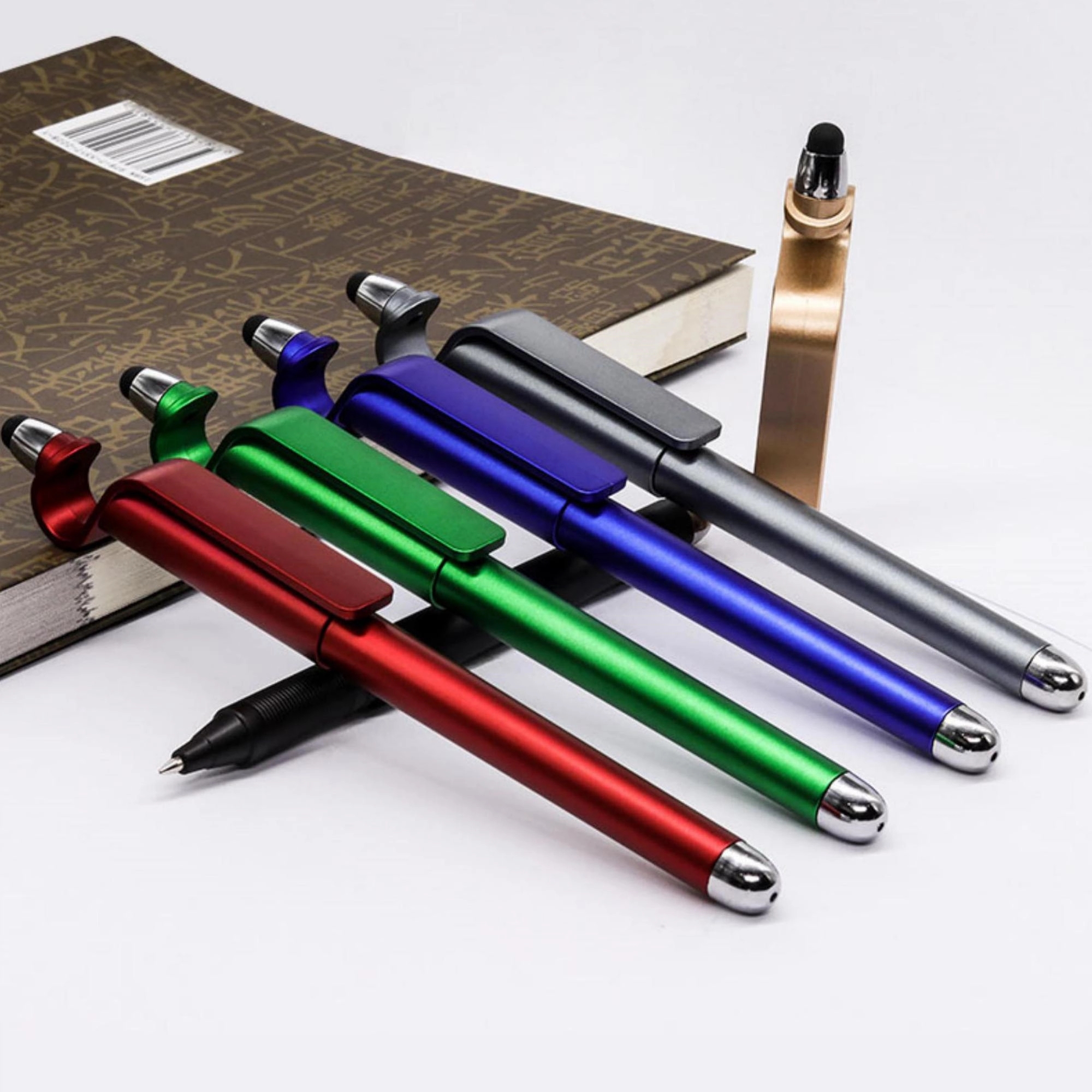 Touchscreen Ballpoint With Phone Stander MOQ 50PCS 3