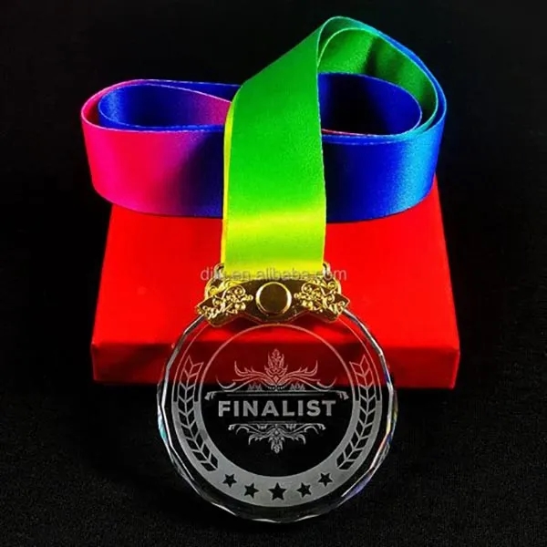 Personalized Glass Award Medal 10