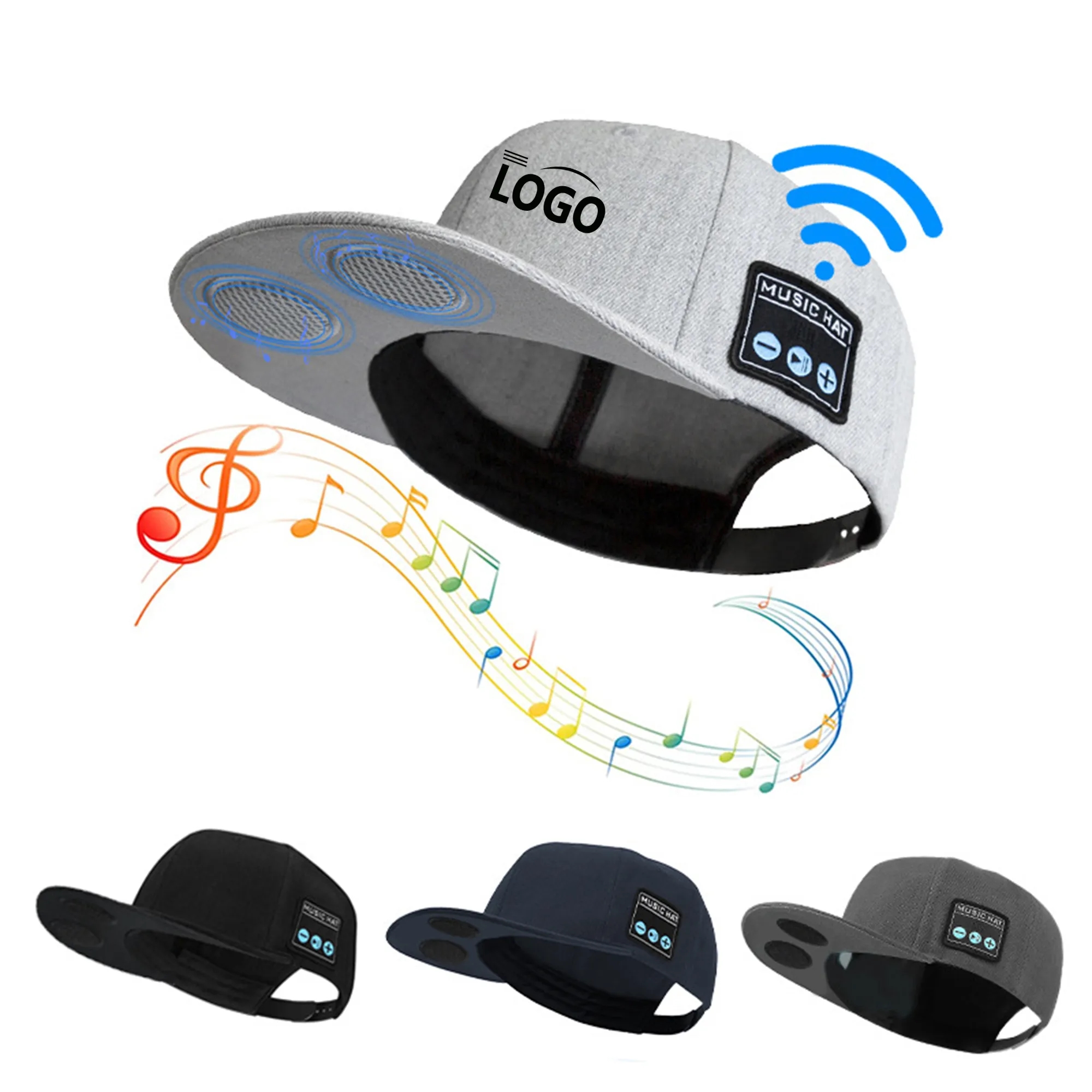 Bluetooth Music Cap with Built-In Speakers