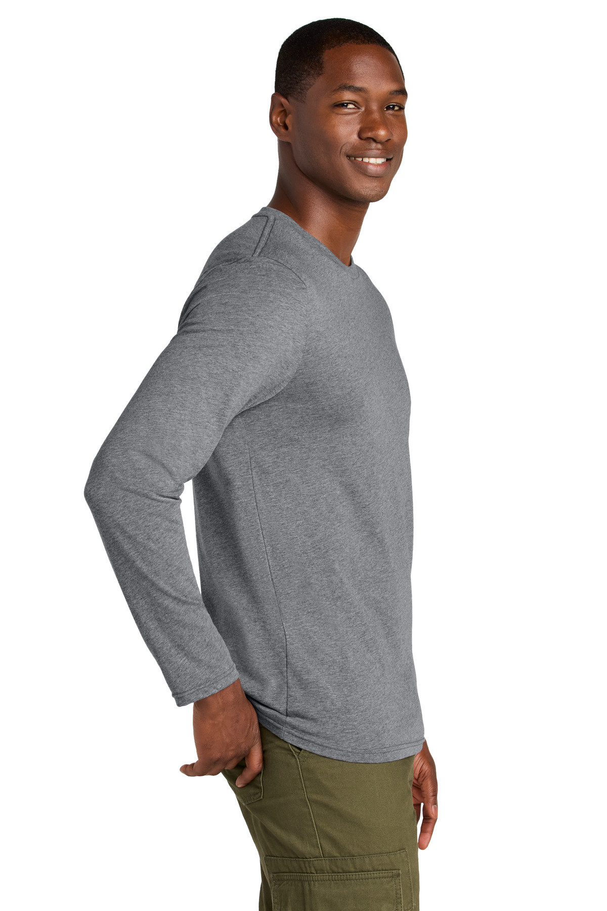 District Perfect Weight CVC Long Sleeve Tee DT185 22