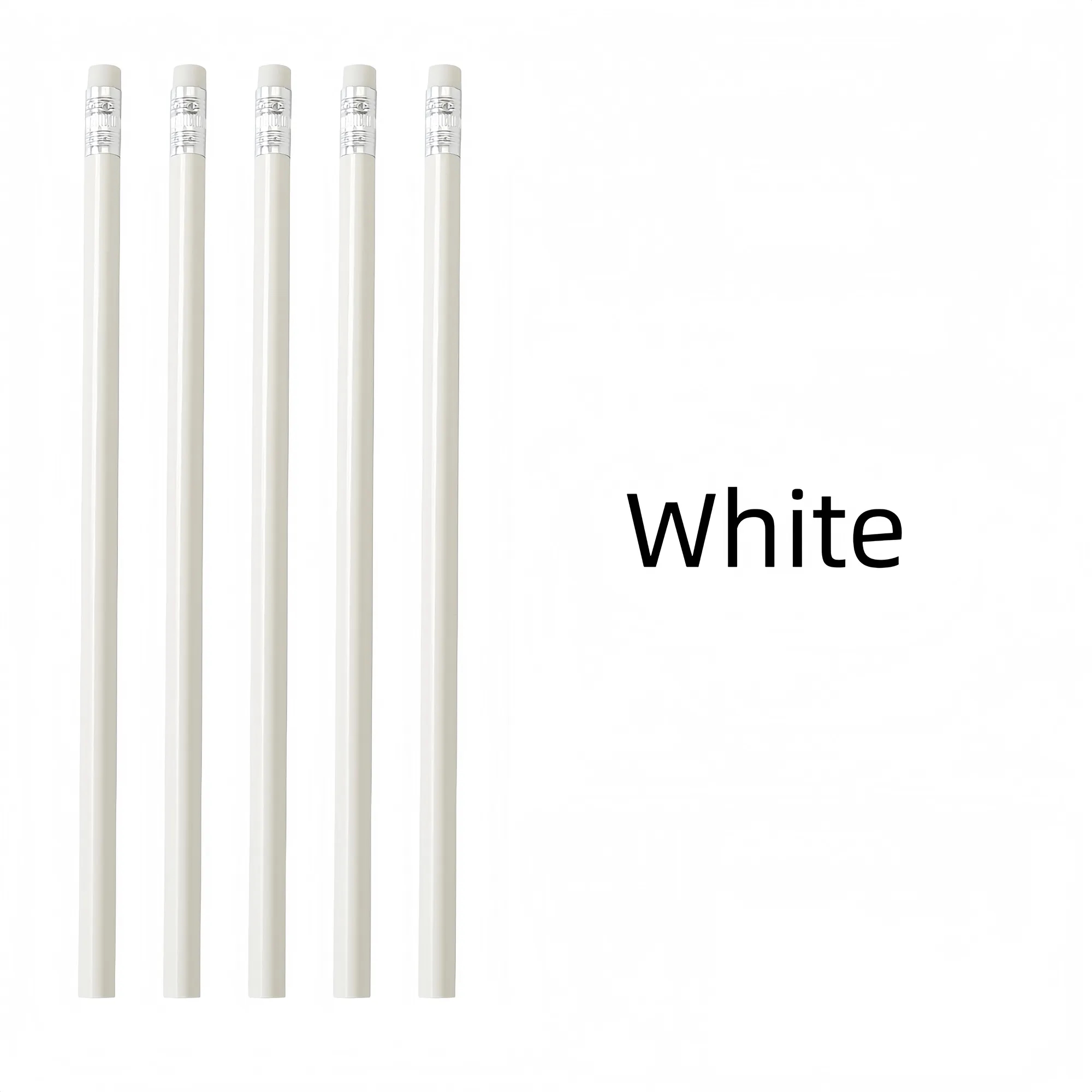 Custom Triangular HB Pencil With Eraser In Pastel Colors 3