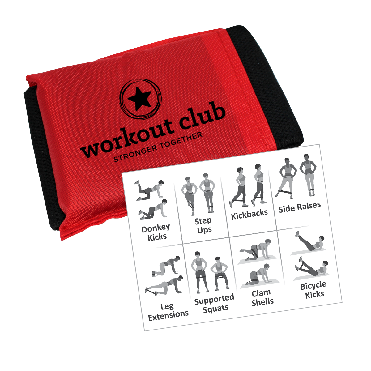 Fabric Exercise Band with Pouch 5