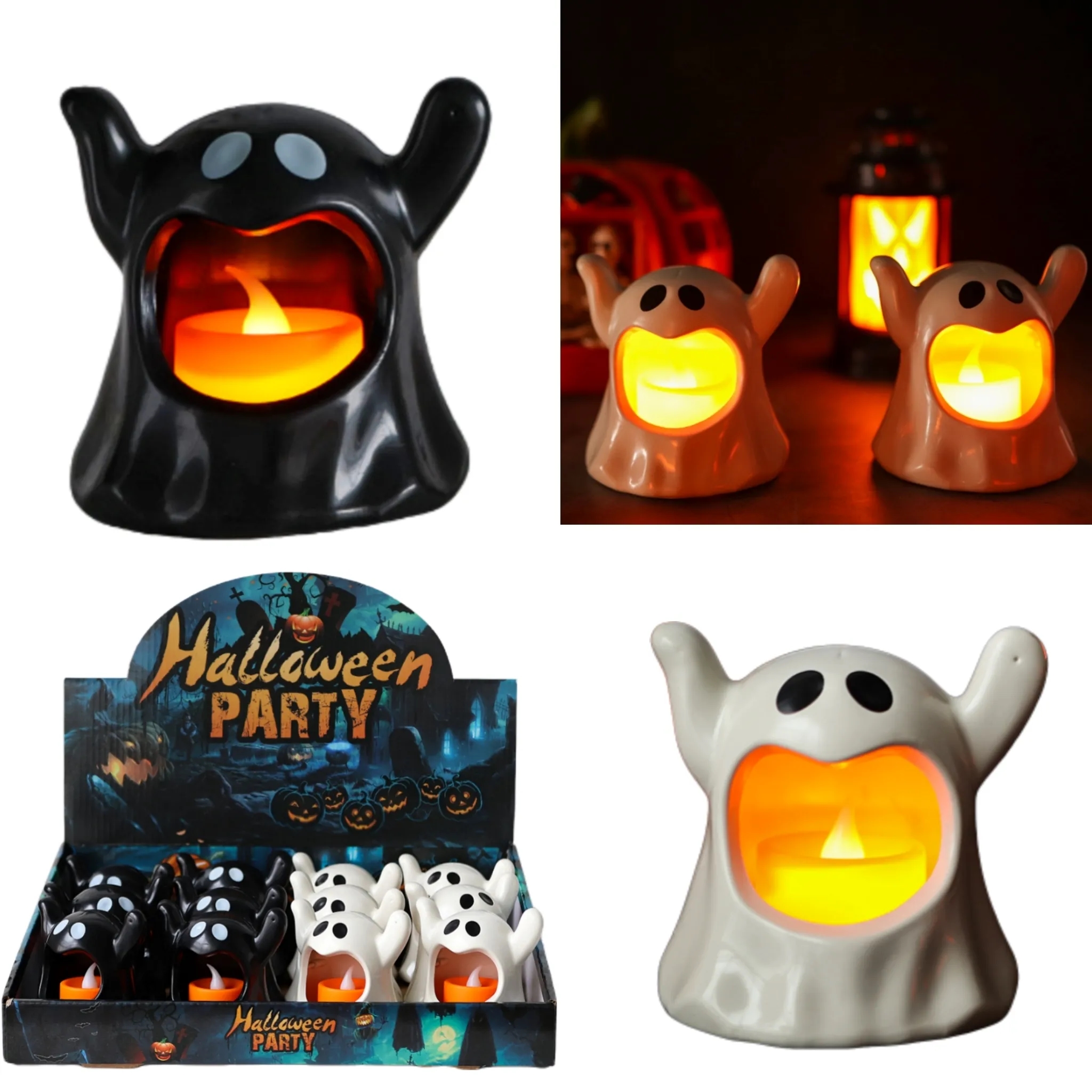 Halloween Ghost candlestick Lantern 3