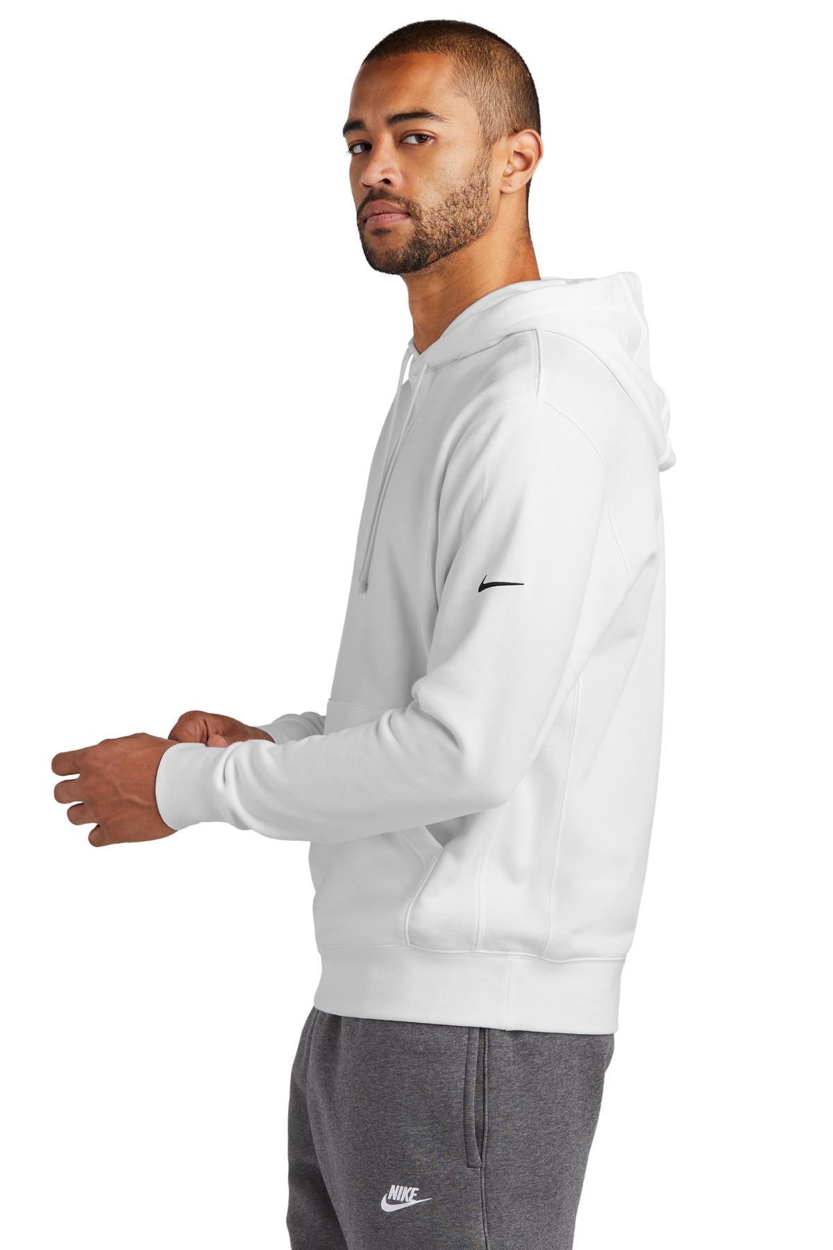 Nike Club Fleece Sleeve Swoosh Pullover Hoodie NKDR1499, custom hoodie or sweatshirt with logo imprint 72