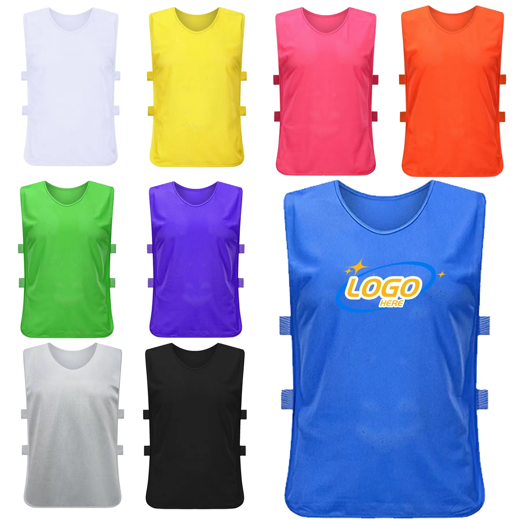 Adjustable Mesh Soccer Jersey
