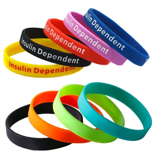 Debossed Silicone Wrist Bands 4