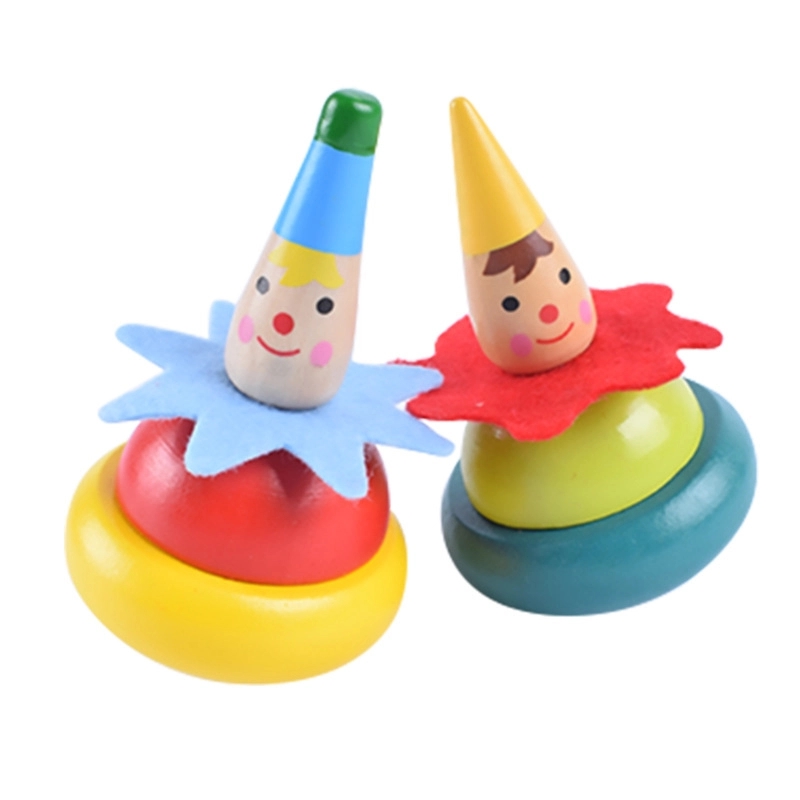 2 Pcs Set Mini Wooden Spinner 1