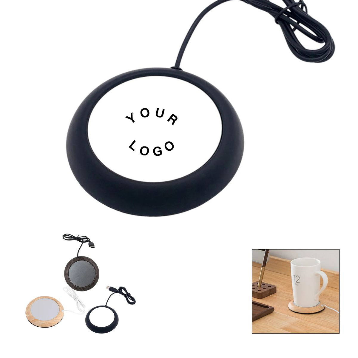 Portable Coffee Warmer with USB Cord 2