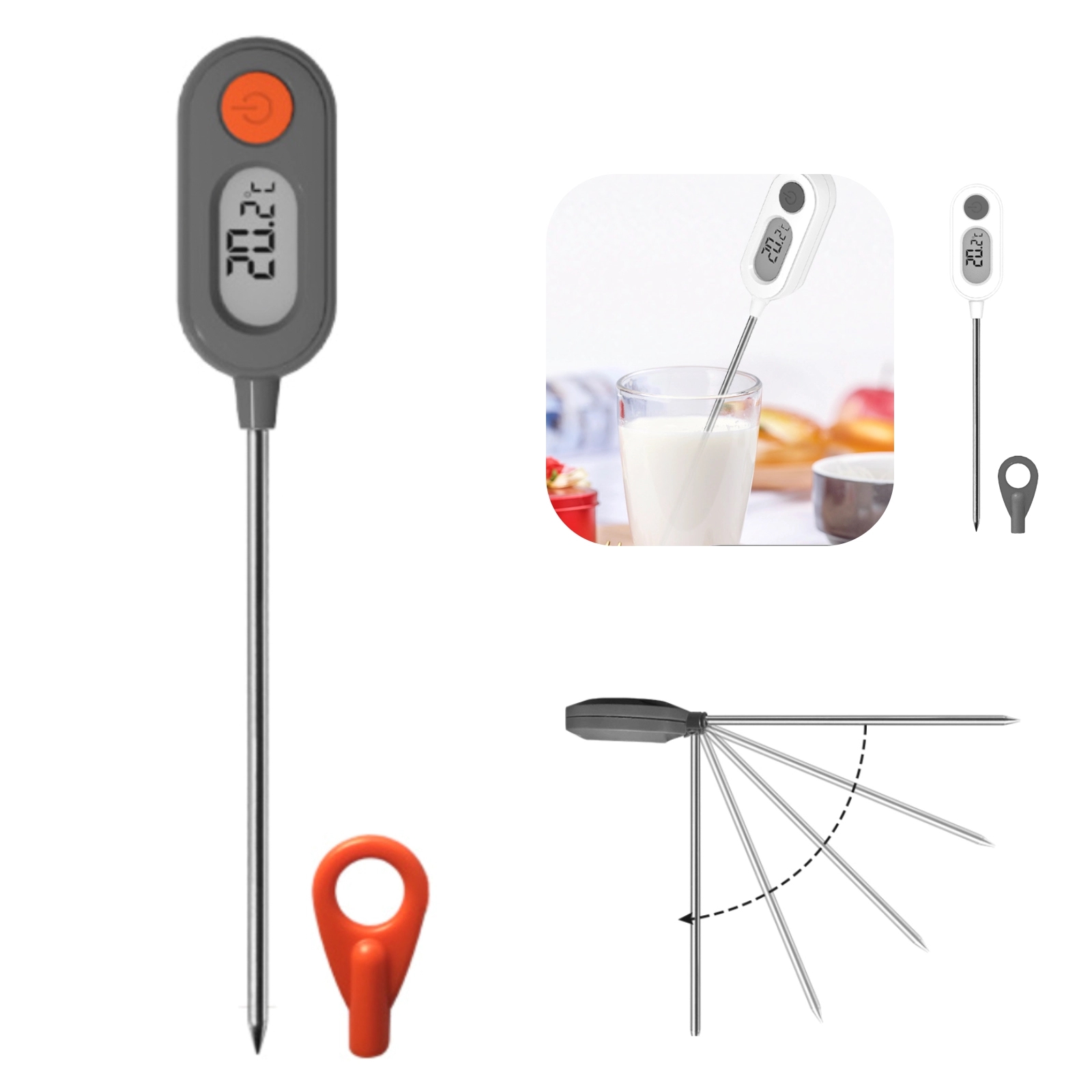 Household Water Food Kitchen Thermometer 2