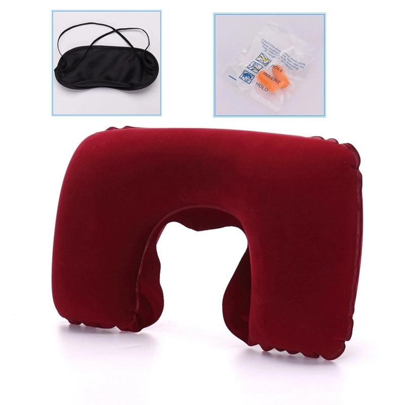 Neck Pillow, Sleep Mask, Ear Plug Set 3