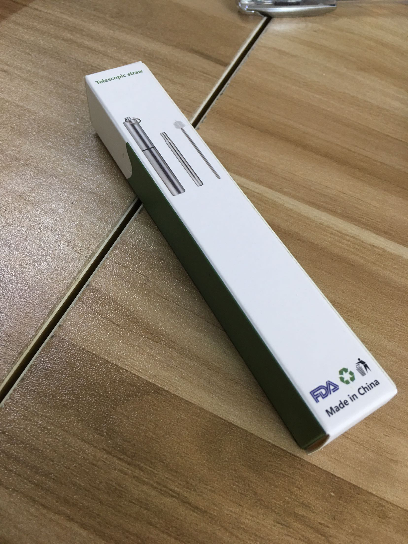 PocketSip Collapsible Stainless Straw Kit 6