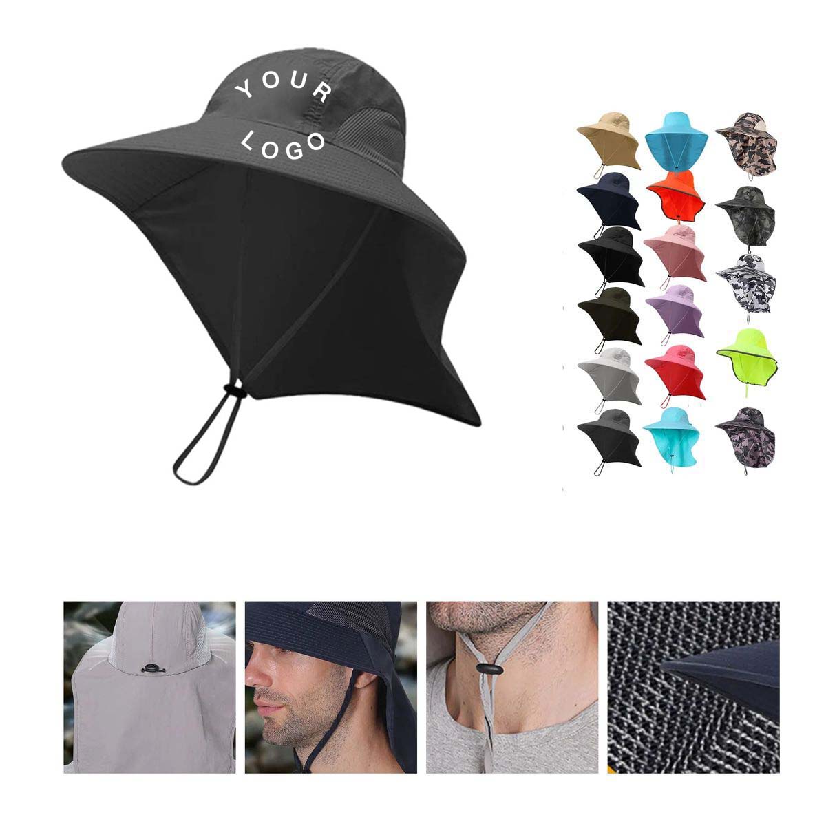 Summer UV Protective Sun Hat with Wide Brim 2