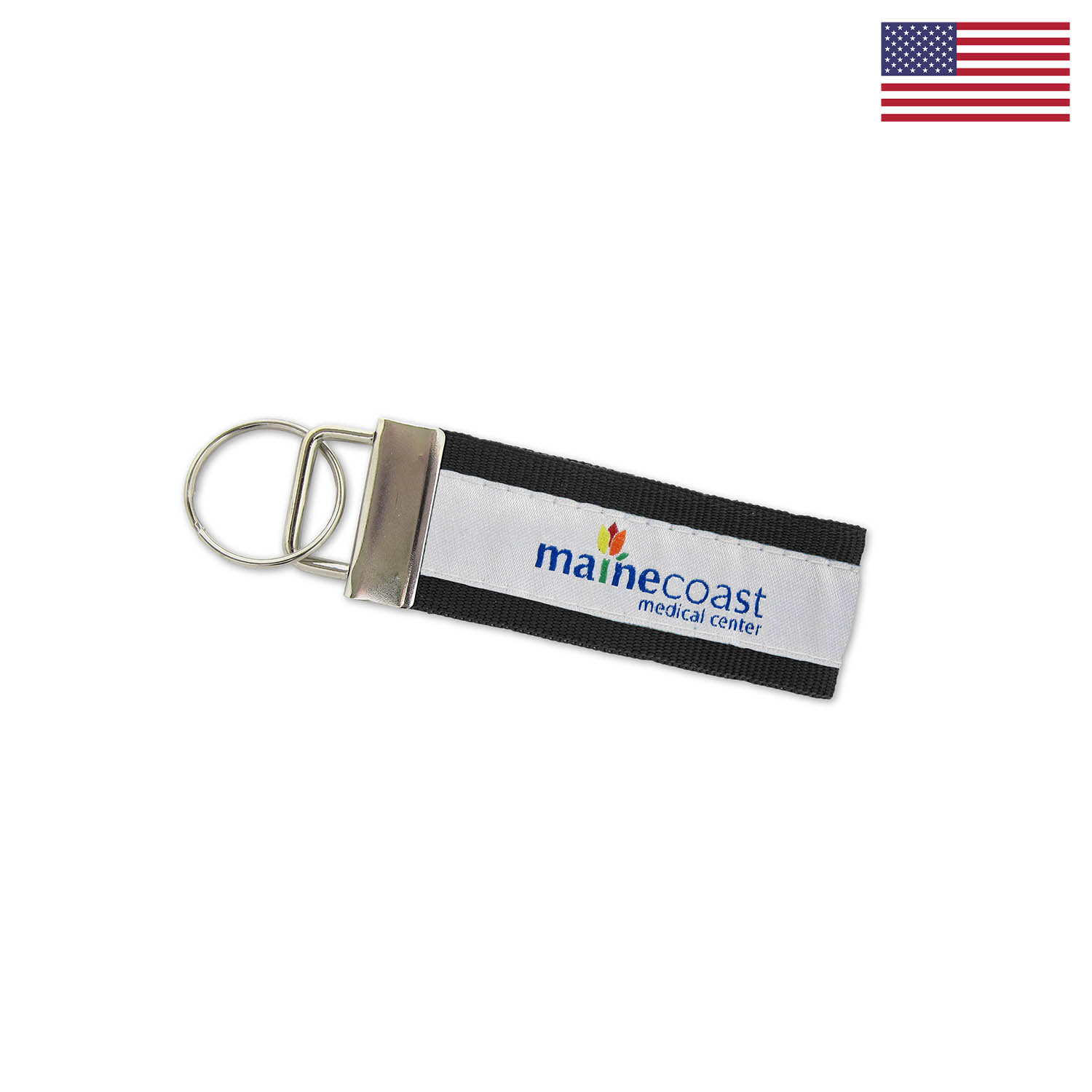 3" Woven Key Strap w/ Nickel-Plated Hardware - "Elite" Weave