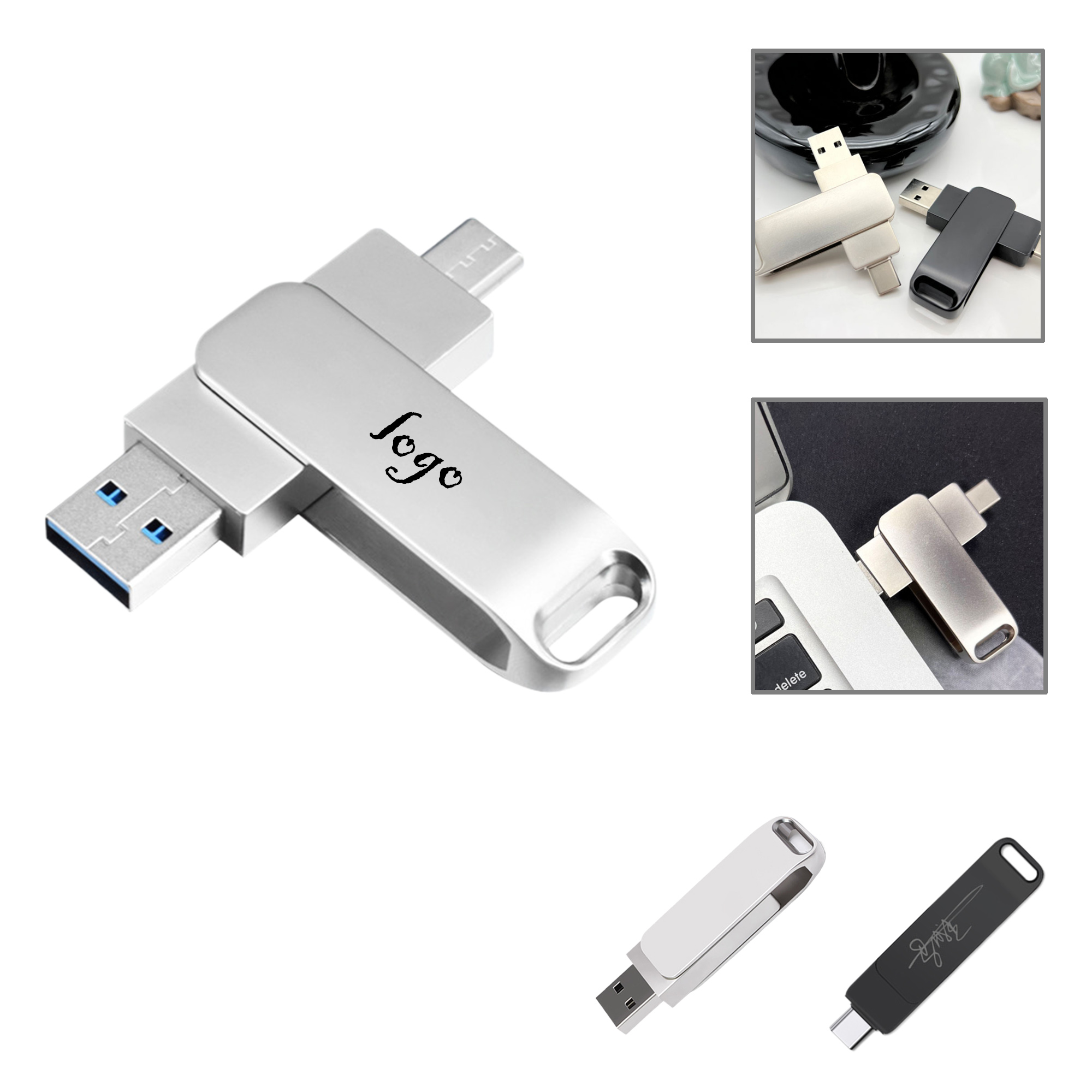 MOQ30 Type C Multifunction OTG Flash Drive 1