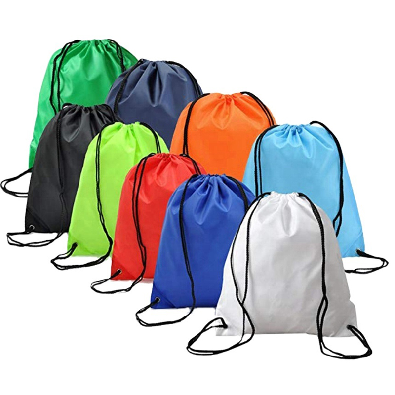 210D Polyester Drawstring Backpack Bags 3