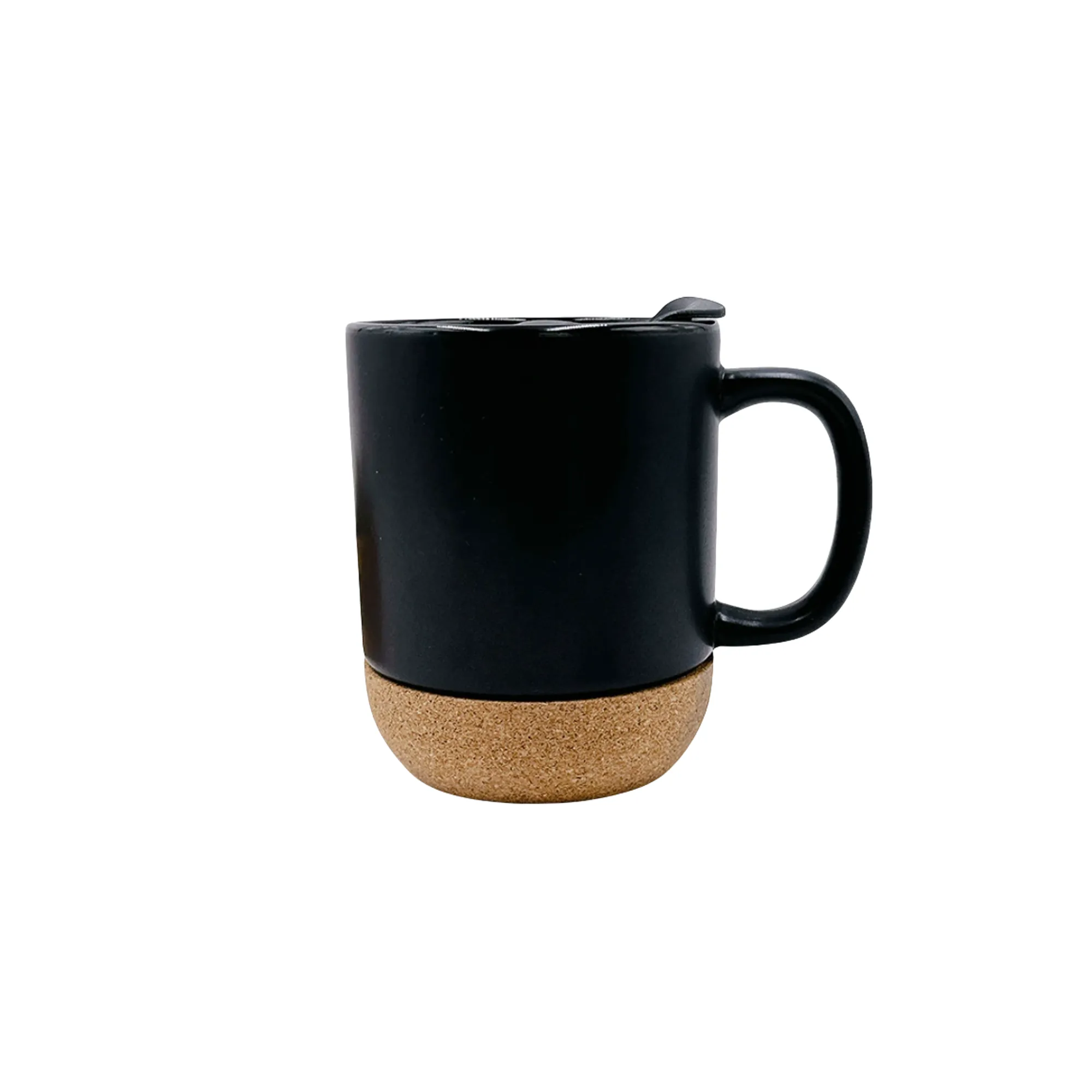 Ceramic Coffee Mug with Cork Bottom and Spill Proof Lid 4