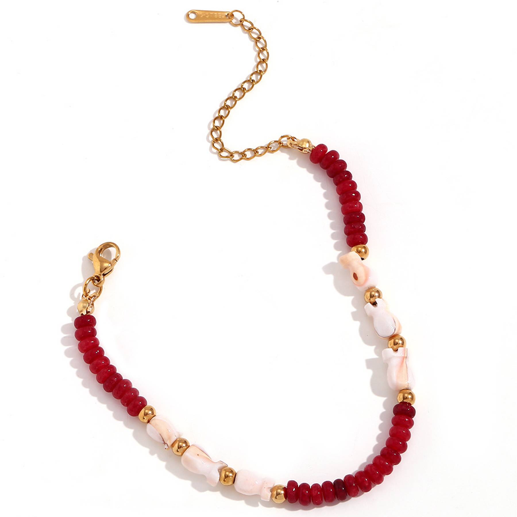 Stainless steel bohemian hand-beaded 2