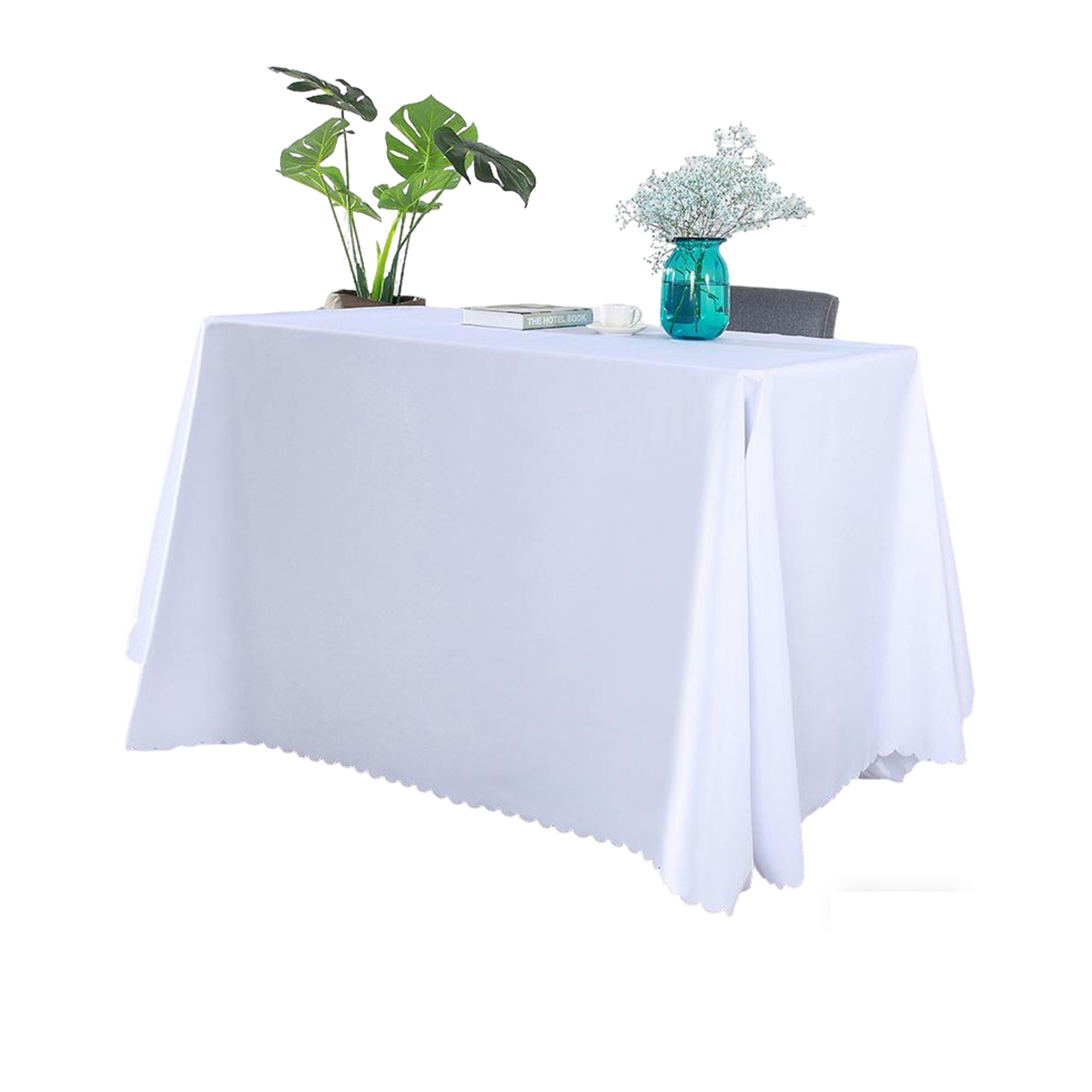 Polyester Tablecloth 102" x 71" With Custom Print 9