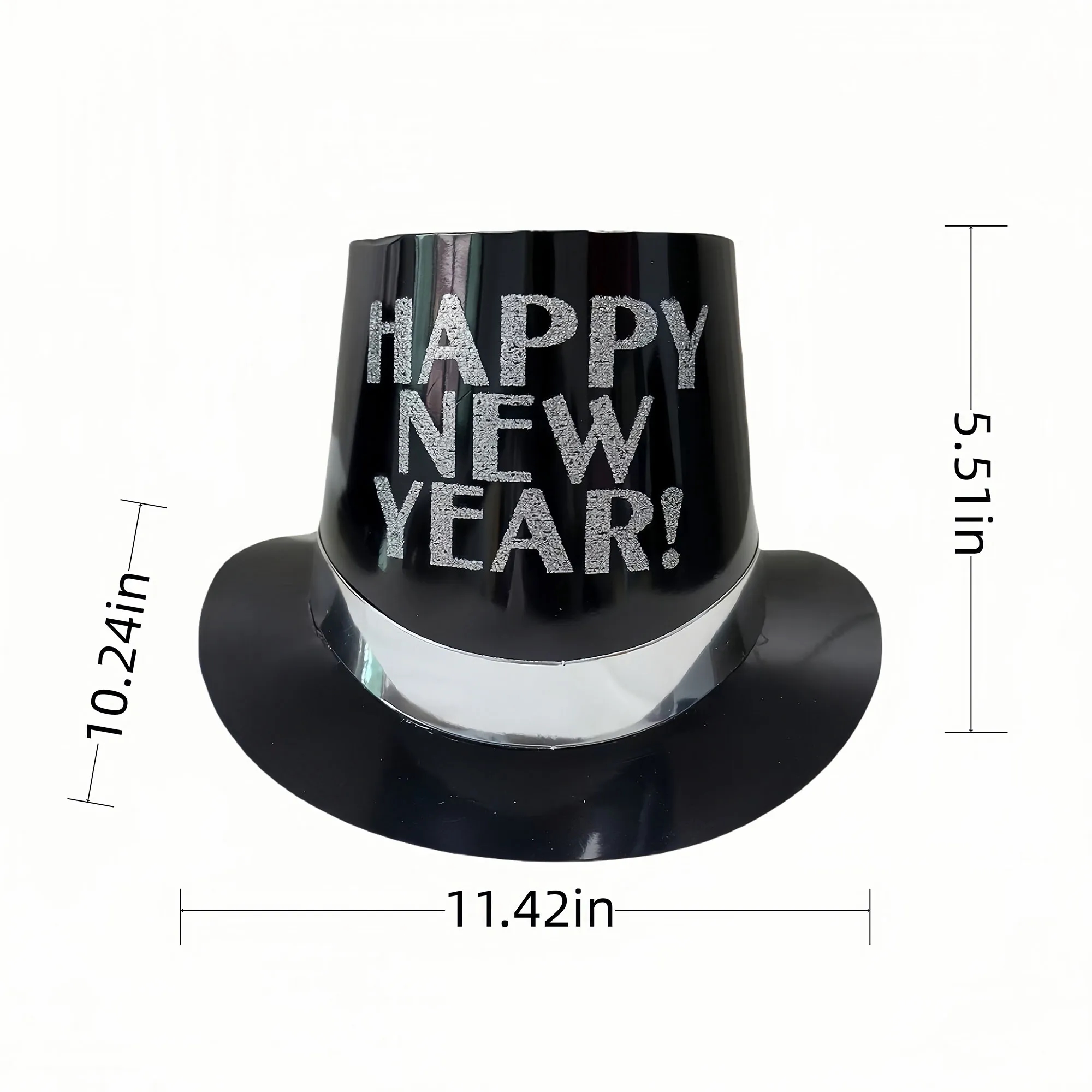 Popular Glittery New Year Birthday Paper Top Hat 6