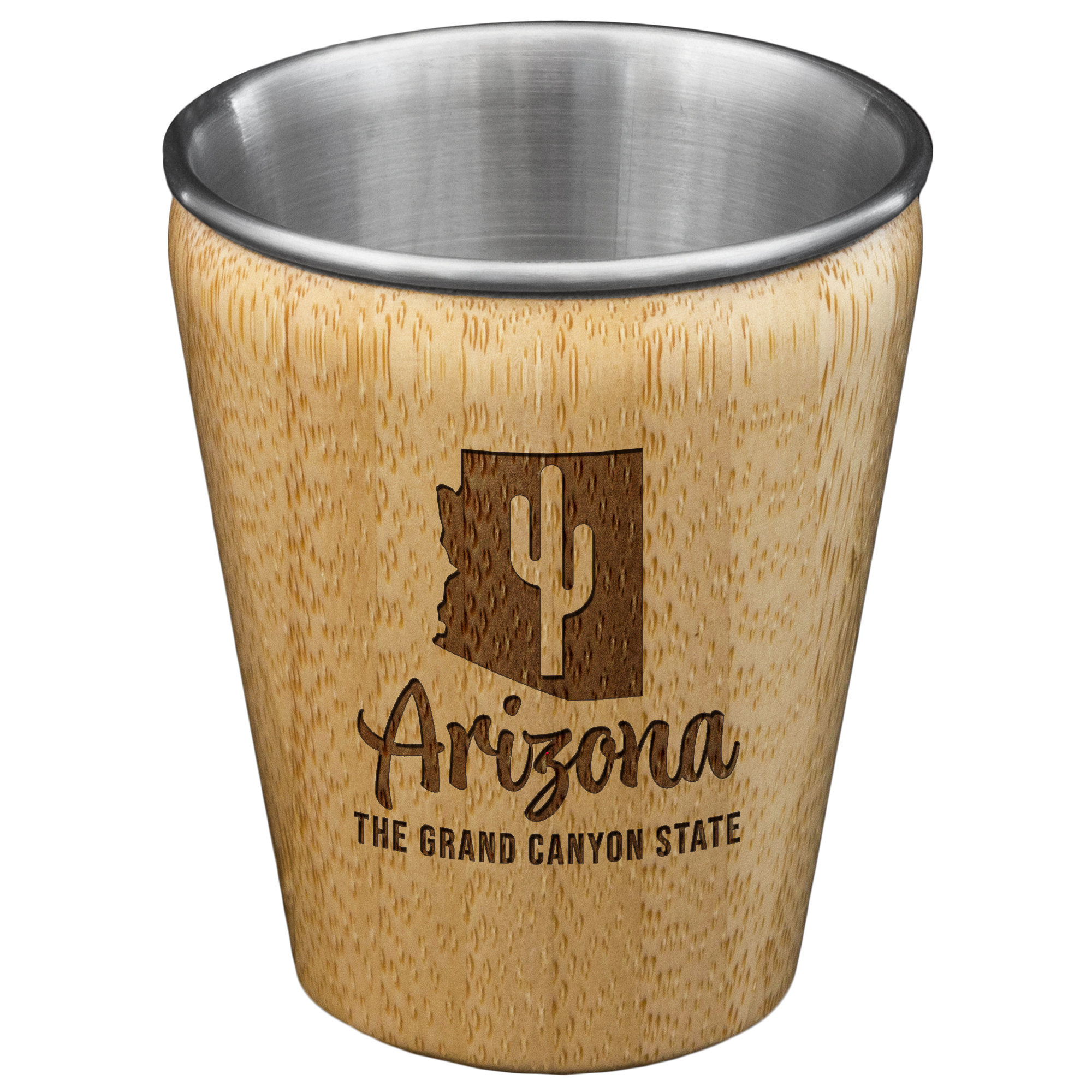 Arizona State Bamboo and Stainless Steel Shot Glass